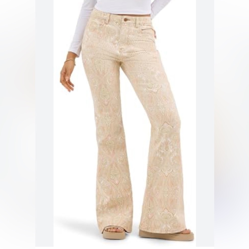 Wrangler Paisley High-Rise Flare Pants